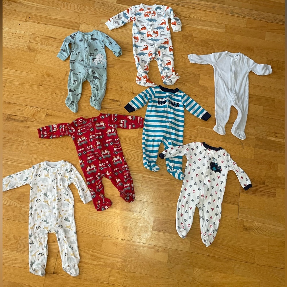 7 6-9month baby boy sleepers